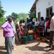 2014-01-29 training farmers and team to make  organic fertilizer